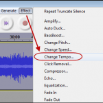 audacity-change-tempo
