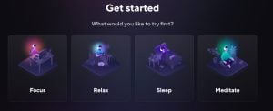 Brain.fm onboarding question.