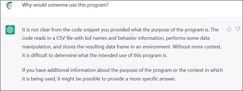 ChatGTP refinedment prompt.