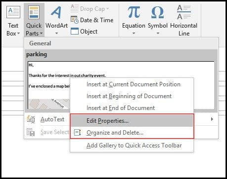enable quick parts in outlook enable quick parts in outlook