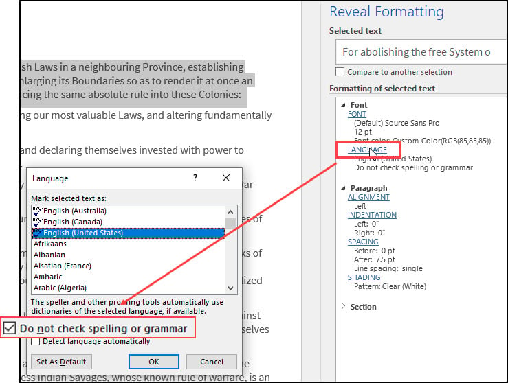 Check grammar, spelling, and more in Word for the web - Microsoft Support