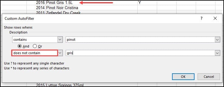 Autofilter with 2 conditions using AND option.