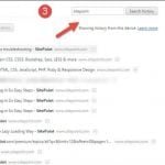 Using Browser History to Find Elusive Pages