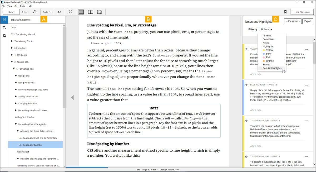 Desktop Kindle for PC.
