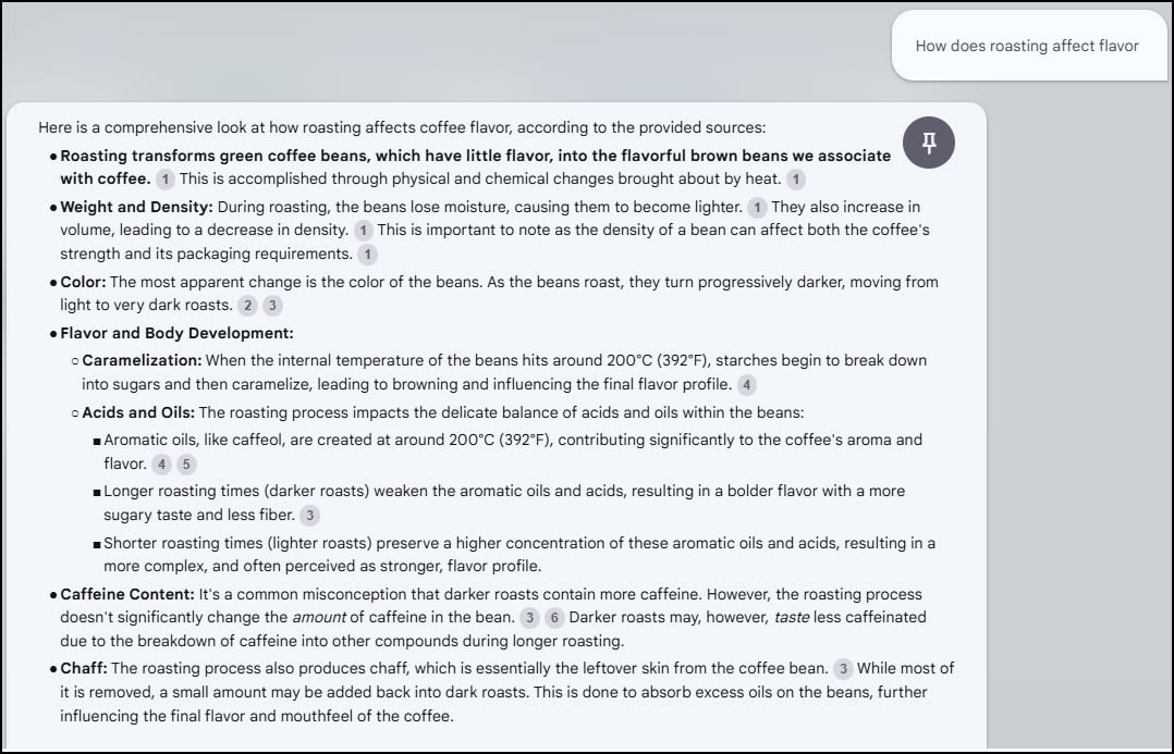 Question on coffee roasting with answers.