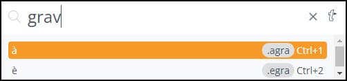 TextExpander search bar