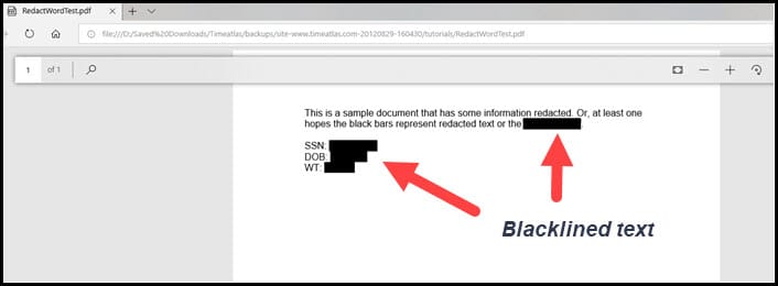 how do i redact in word 2013