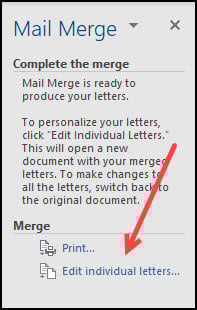 Editing individual letters.